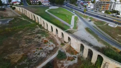 Aerial view of Larnaca, Cyprus Stock Footage 316210857