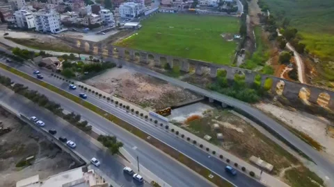 Aerial view of Larnaca, Cyprus Stock Footage 316211064