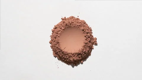 Aerial View of Light Brown Powder for Licorice Commercial Stockbeeldmateriaal 335288519
