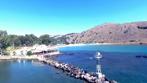 Aerial view of the light tower Stock Footage 78407715