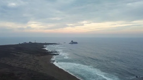 Aerial View of lighthouse at daytime #8 Stock Footage 92516409