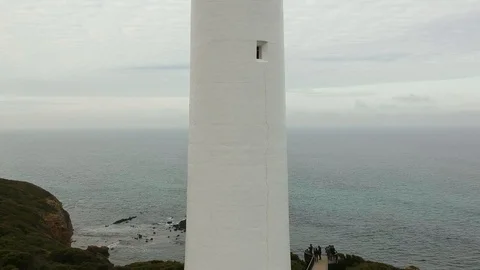 Aerial view of a lighthouse Stock Footage 103383709