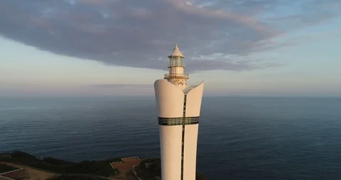 Aerial View of Lighthouse Stock Footage 103502879