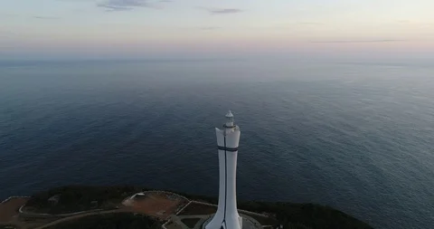 Aerial View of Lighthouse Stock Footage 103503996
