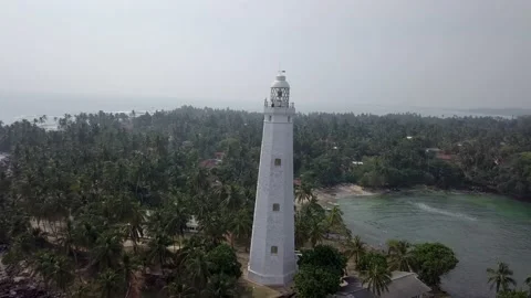Aerial view of the lighthouse Stock Footage 148160432