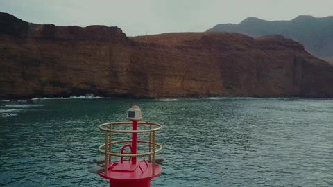 Aerial view of lighthouse on Gran Canaria island Stock Footage 167162985
