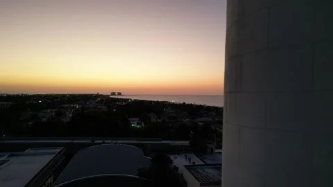 Aerial view of lighthouse in progreso mexico yucatan state Video stock 303594326