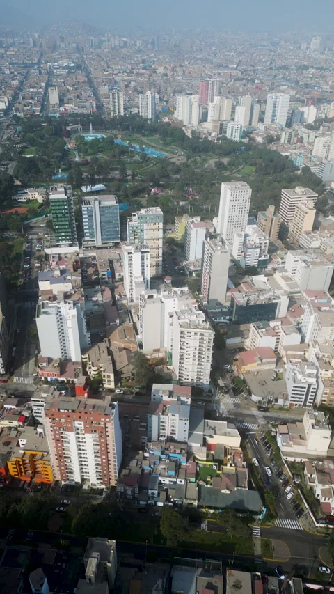Aerial view of Lima, Perú Stock Footage 343564200