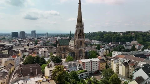 Aerial View at Linz Stock Footage 278362122