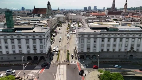 Aerial View at Linz Video stock 278362252