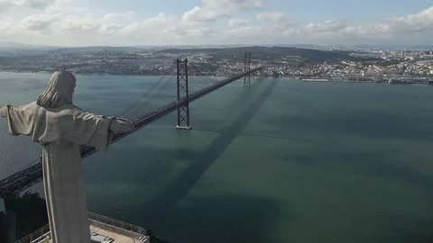 Aerial view of Lisbon Stock-Footage 161471369