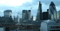 Aerial View London City Financial District Establishing Shot Office Skyscrapers 4k or 4k+ Resolution
