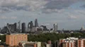 Aerial View London City Skyline Gherkin Leadenhall Heron Fenchurch Walkie-Talkie HD Footage