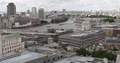 Aerial View of London City Skyline with London Eye and Thames River Landmarks 4k or 4k+ Resolution