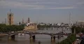 Aerial View of London City Skyline Car Traffic Famous England Tourist Attraction 4k or 4k+ Resolution