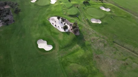 Aerial View of Long Reef Beach Golf Course, Sydney | 4K Drone Footage Stock Footage 305530772