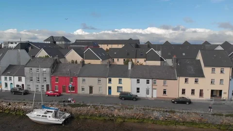 Aerial View of The Long Walk Stock Footage 94692181