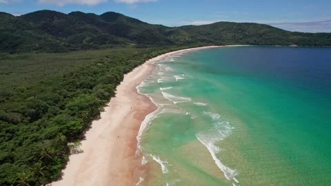 Aerial View Lopes Mendes Beach Ilha Grande Brazil Seascape Paradise Stockbeeldmateriaal 336255731