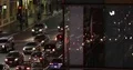 Aerial View of Los Angeles Cars Traffic Rush Hour on Hollywood Boulevard Night 4k or 4k+ Resolution