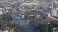 Aerial View Los Angeles Crowded Freeway Panoramic Scenery Cars Traffic Highway HD Footage