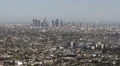 Aerial View Los Angeles Downtown American Busy City Neighborhood Suburb District HD Footage