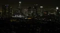 Aerial View Los Angeles Downtown Skyline Skyscrapers High Rise Office Towers LA HD Footage