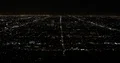 Aerial View of Los Angeles Skyline Koreatown Cars Traffic Street Rush Hour Night 4k or 4k+ Resolution