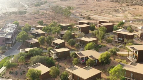 Aerial View of Luxury Resort Development in Agadir Morocco 库存影片 336547319
