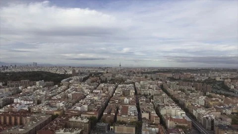 Aerial view Madrid Stock Footage 97253376