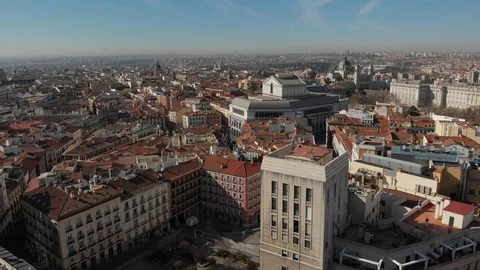 AERIAL VIEW ON MADRID Stock Footage 107122117