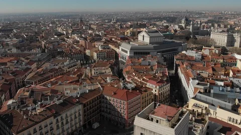 Aerial view at Madrid Stock Footage 107153628