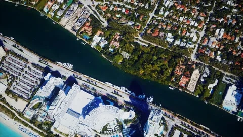 Aerial view of a Maiami Stock Footage 139385026