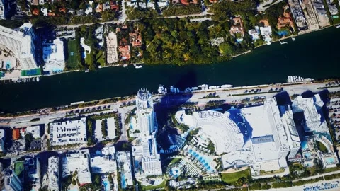Aerial view of a Maiami Stock Footage 140451080