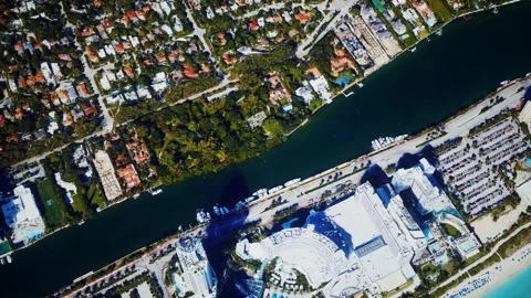 Aerial view of a Maiami Stock Footage 142075131