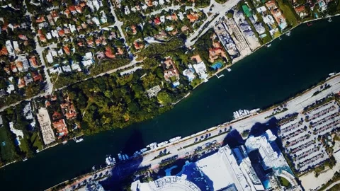 Aerial view of a Maiami Vídeo Stock 144633666