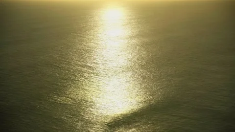 Aerial view of majestic limestone cliffs and turquoise ocean waves in Bali Stock Footage 334017985