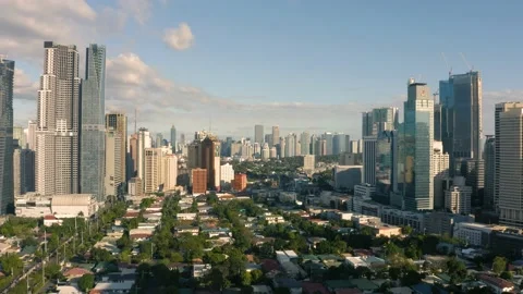 Aerial view of Makati Stock Footage 232562267