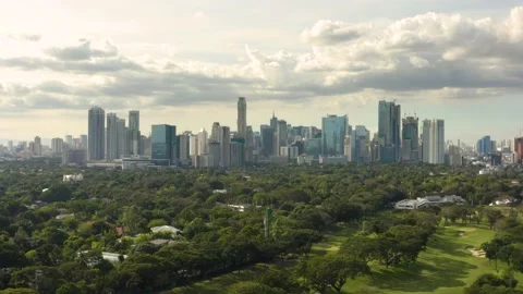 Aerial view of Makati Stock Footage 232850463