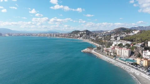 Aerial view of Malaga Stock Footage 119675305