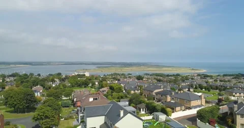 Aerial View of Malahide, Dublin Stock Footage 234604399