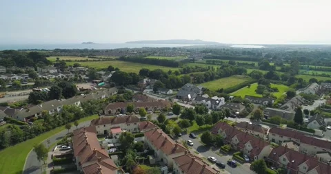 Aerial View of Malahide, Dublin Stock Footage 234604411
