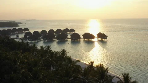 Aerial view of Maldives Video stock 102424847