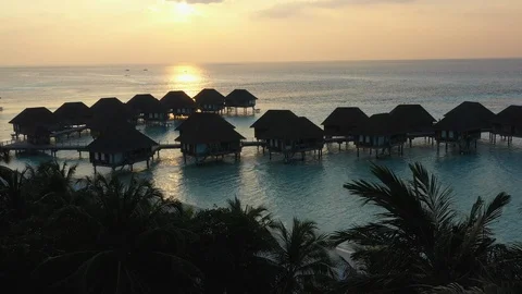 Aerial view of Maldives Stock Footage 102424908