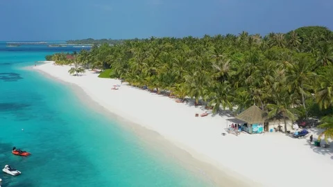 Aerial view of Maldives Stock Footage 102425033