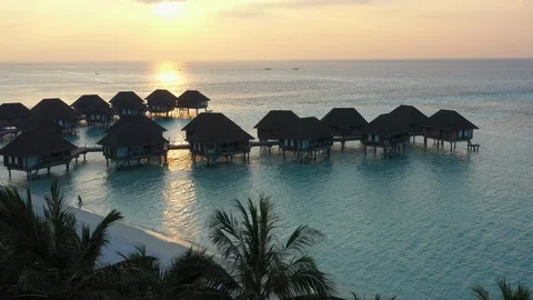 Aerial view of Maldives Video stock 102425037