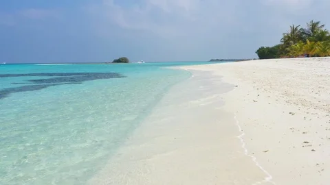 Aerial view of Maldives Stock Footage 102426031