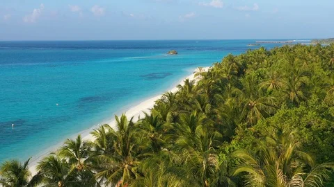 Aerial view of Maldives Stock Footage 102426110