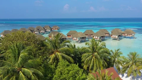 Aerial view of Maldives Stock Footage 102426632