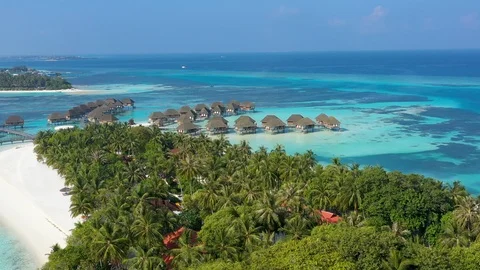 Aerial view of Maldives Stock Footage 102426946