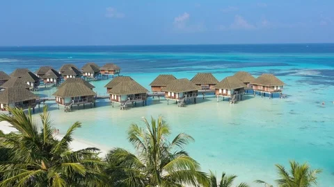 Aerial view of Maldives Stock Footage 102426989